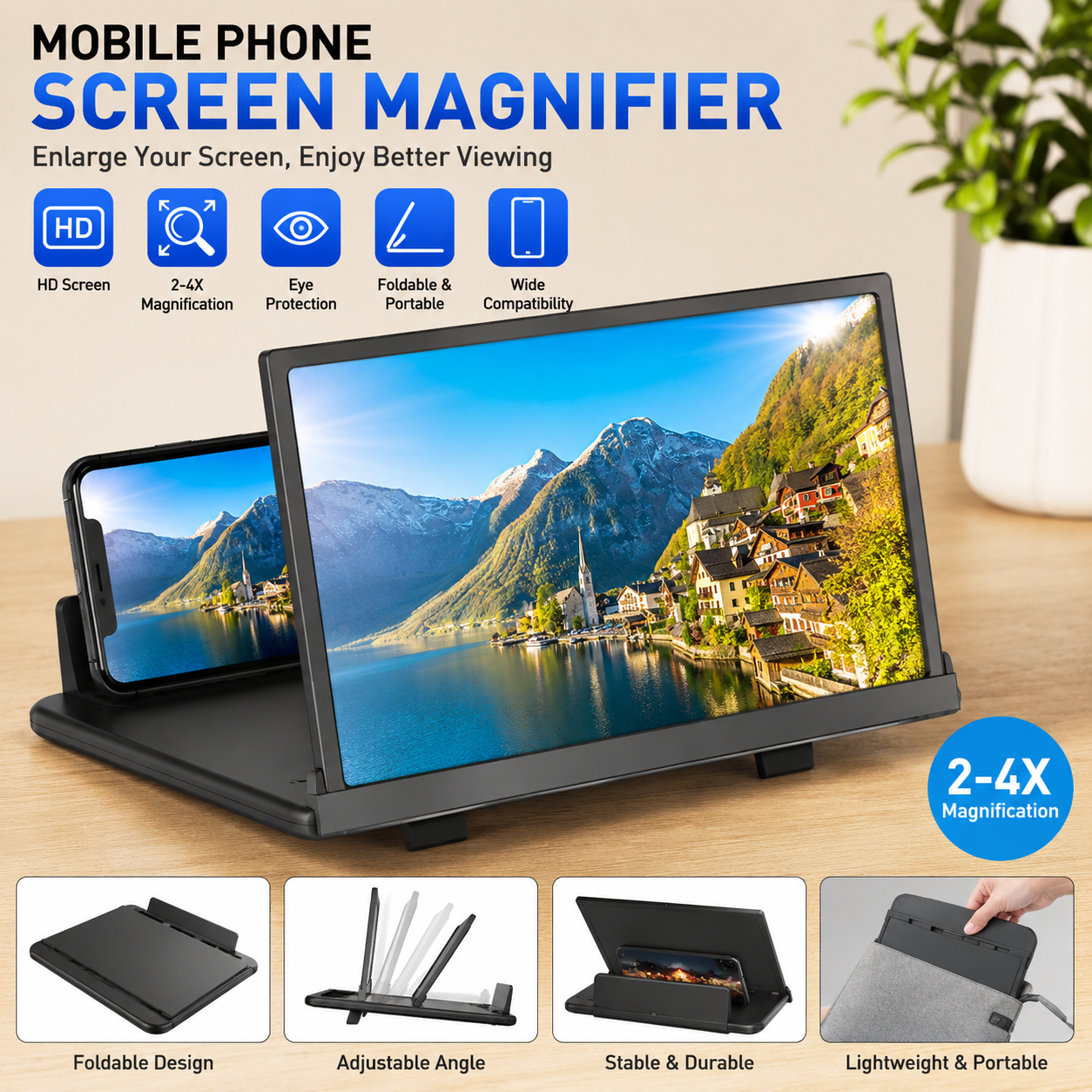 Mobile Phone Video Screen Magnifier